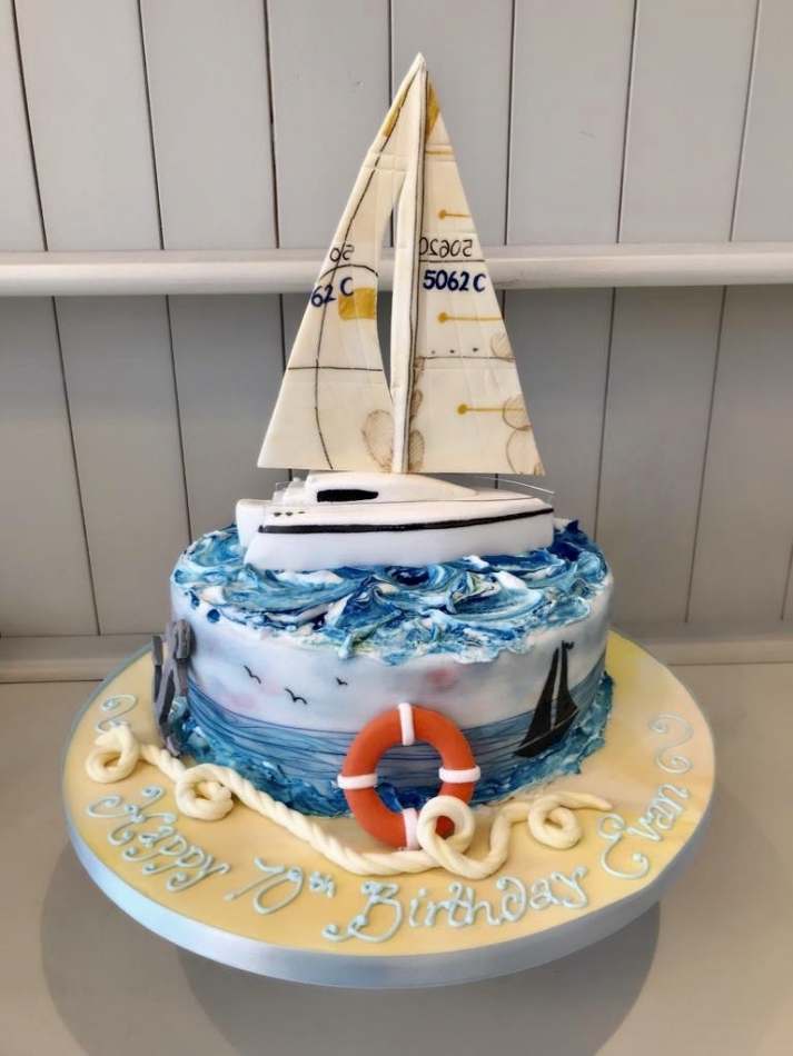 Marine Nautical Party Birthday Cake Topper Ship Wheel Anchor Life Buoy  Mediterranean Style Boat Cake Decorating Tools