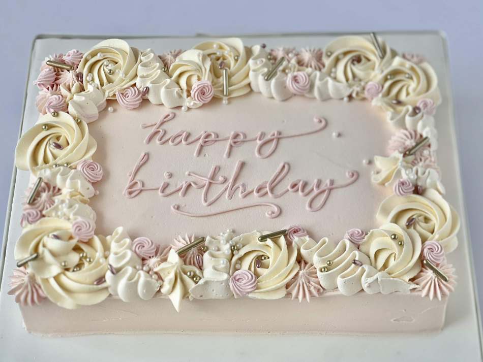 Oblong cake clearance