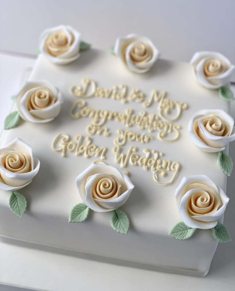 Golden wedding clearance anniversary cakes