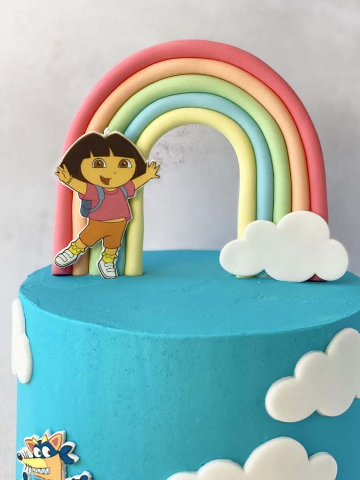 Appetizing Dora Photo Cake - Bloomsvilla