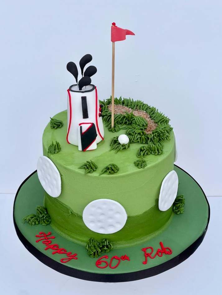 Golf Course Cupcake Cake - Cath's Cookery Creations