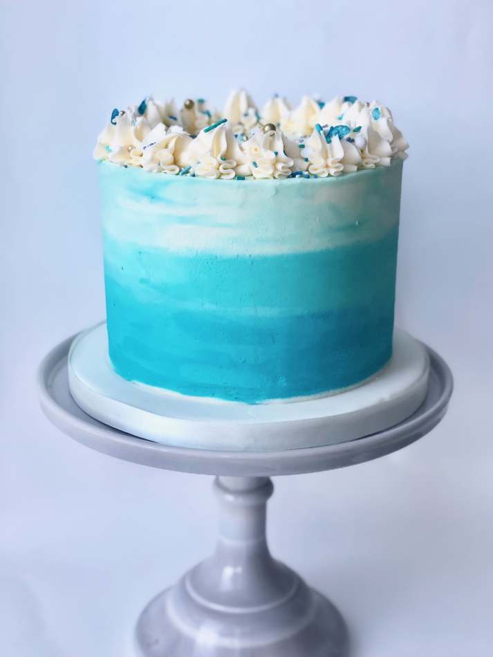 Blue Stripe Layer Cake Celebrations