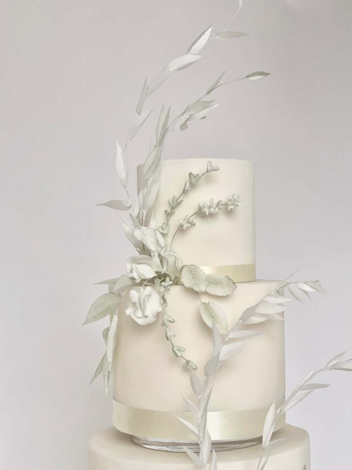 Crystiline Eucalyptus Wedding Cake Wedding Cake
