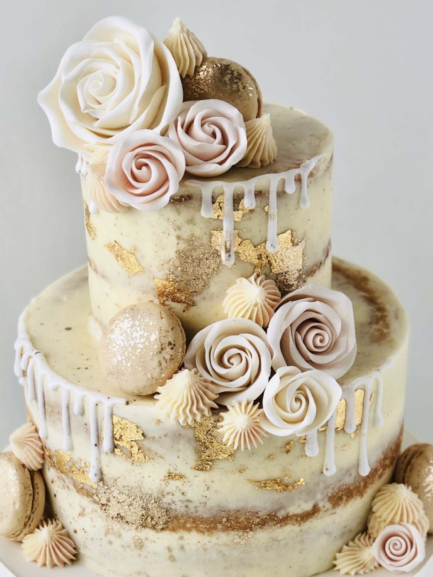 Mini Gold Leaf Buttercream cake You Can�t Cancel Love