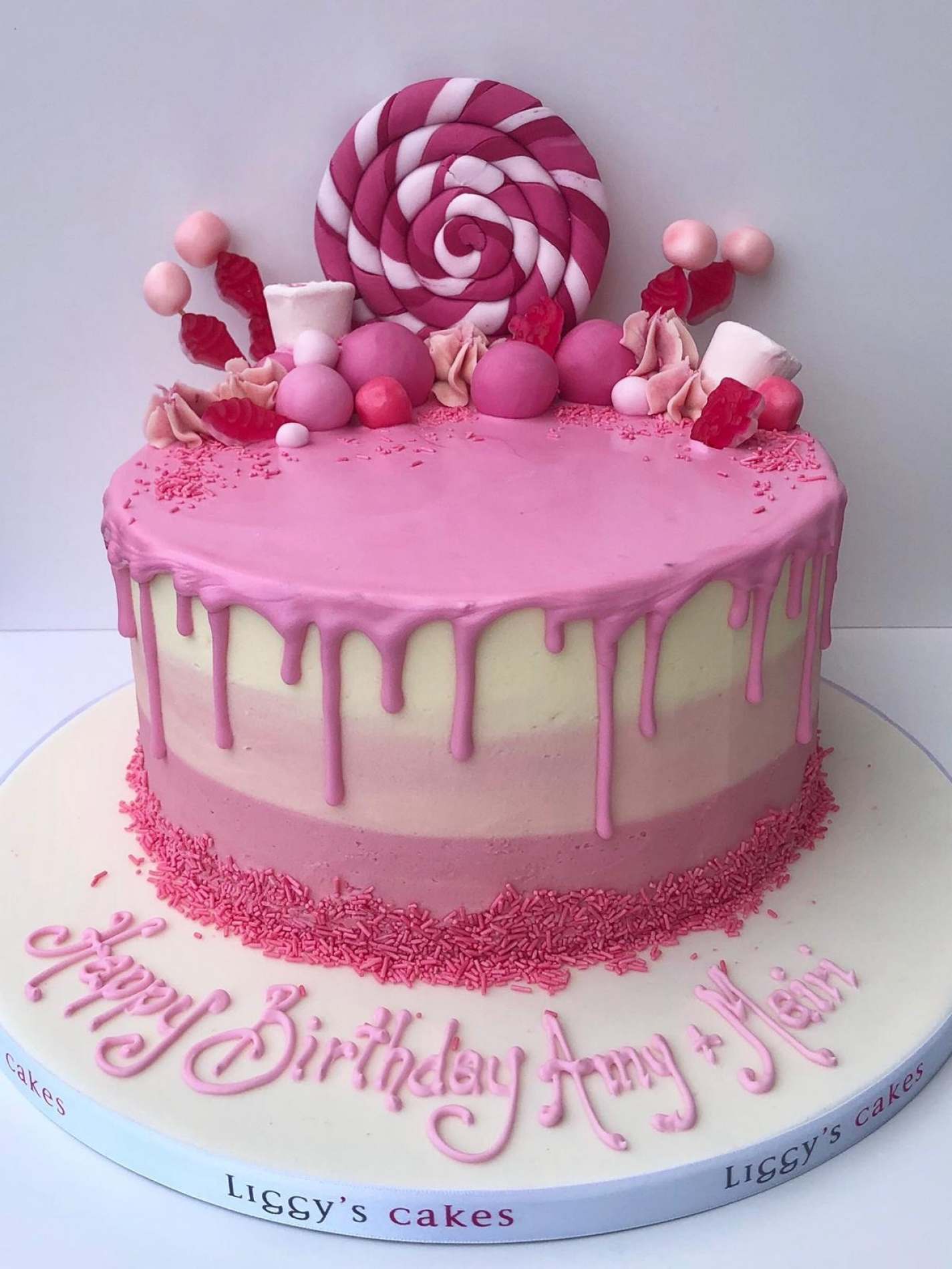 Candy land Pink Drip Cake | Birthdays
