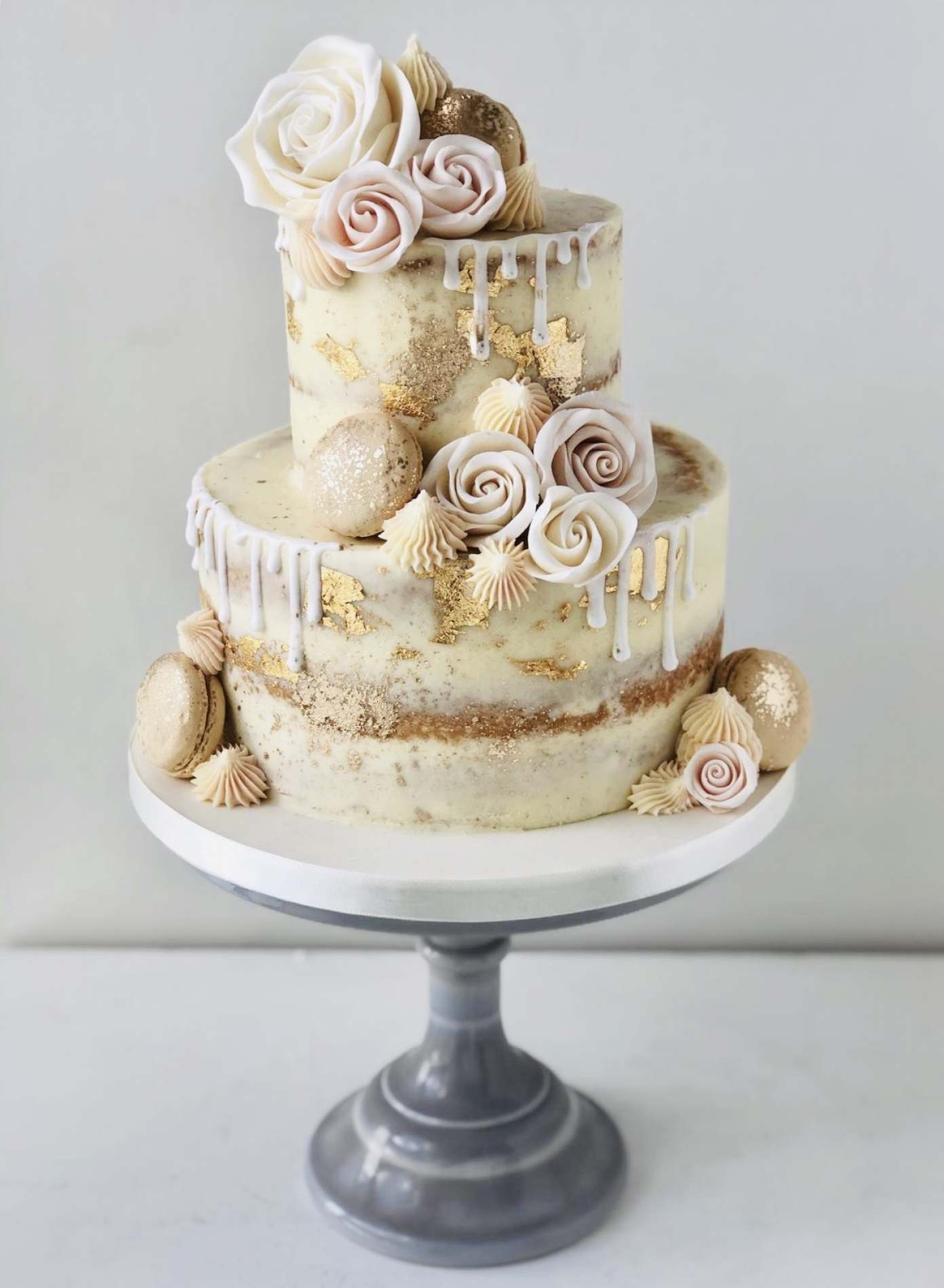 Mini Gold Leaf Buttercream cake You Can�t Cancel Love