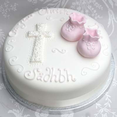 christening-pink-booties-liggys cakes