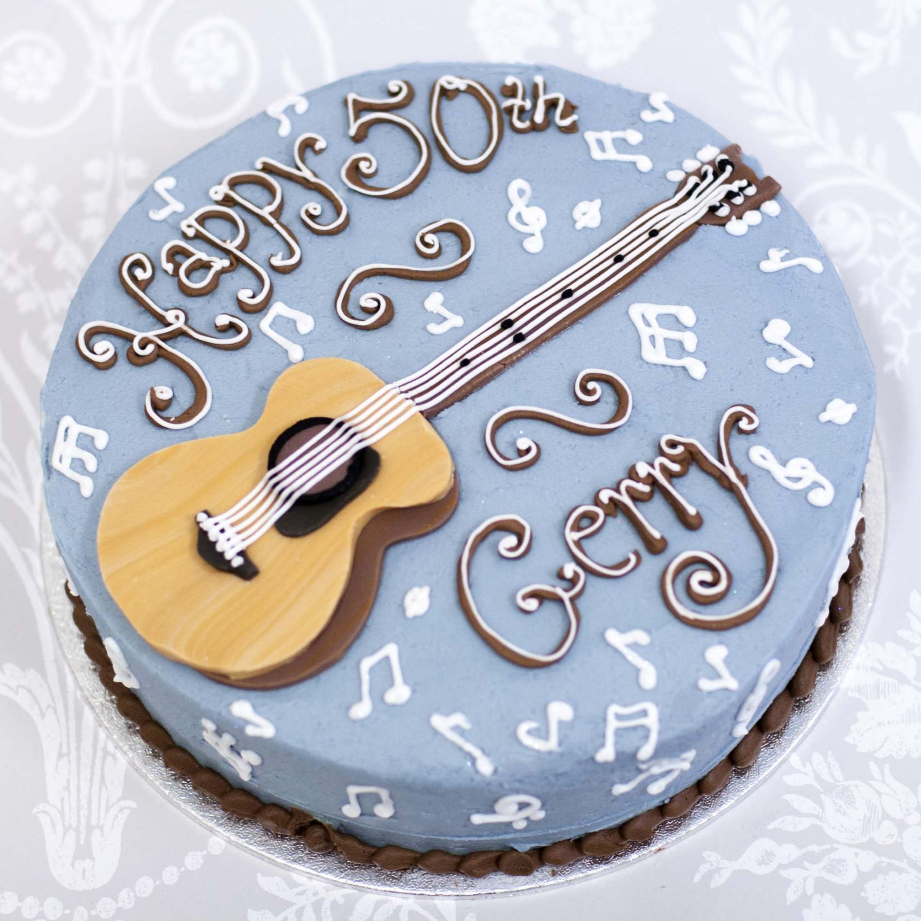 Guitar Buttercream Cake Birthday Cakes