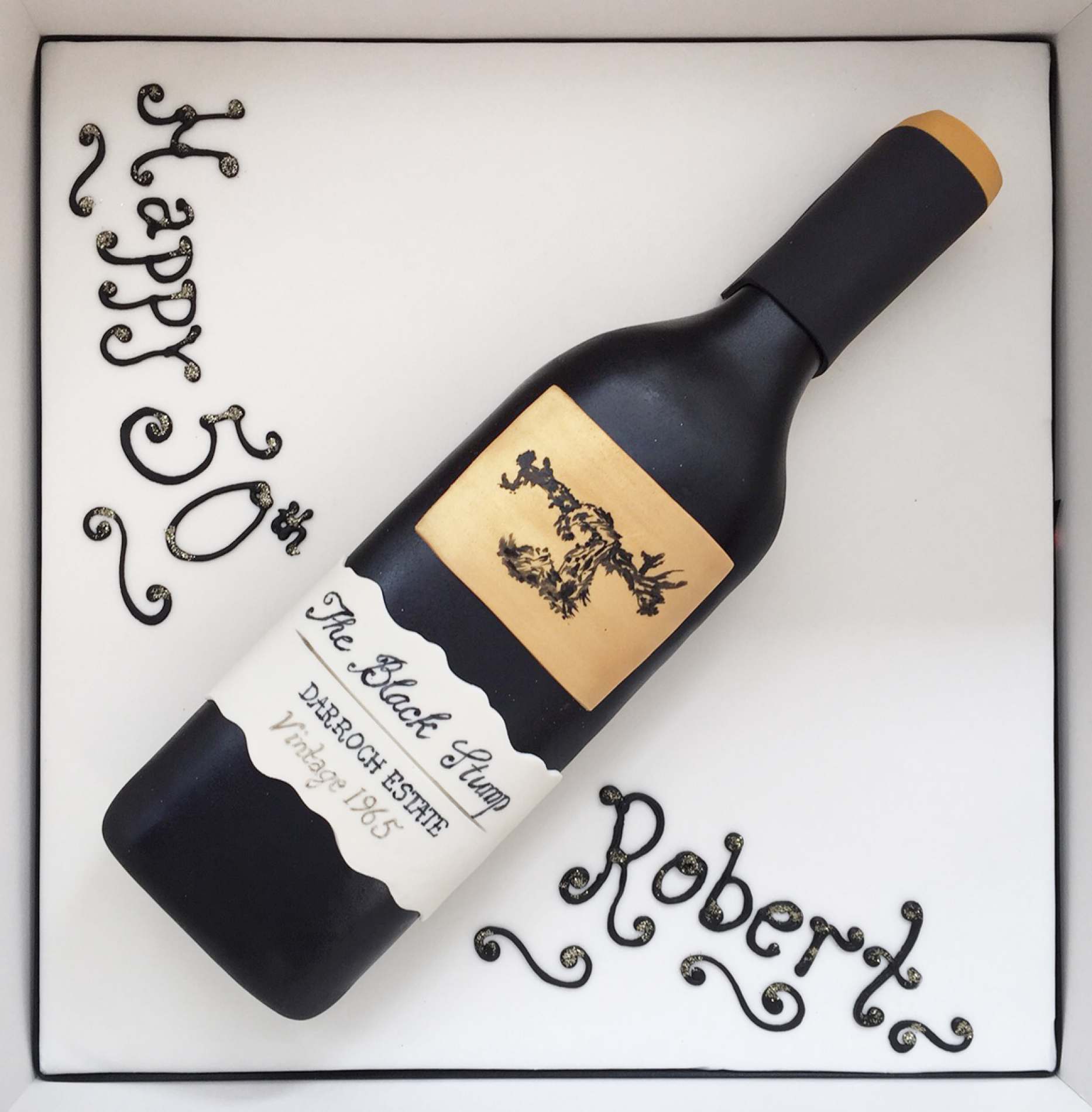 Wine Bottle Cake Birthday Cakes