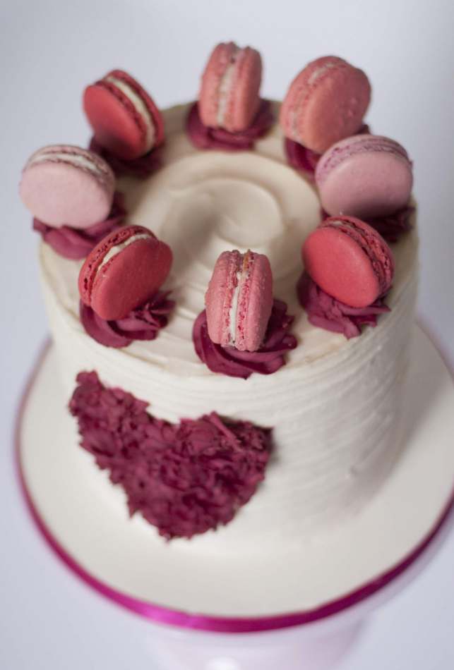 Romantic Macaron Buttercream Layer Cake Layer Cake
