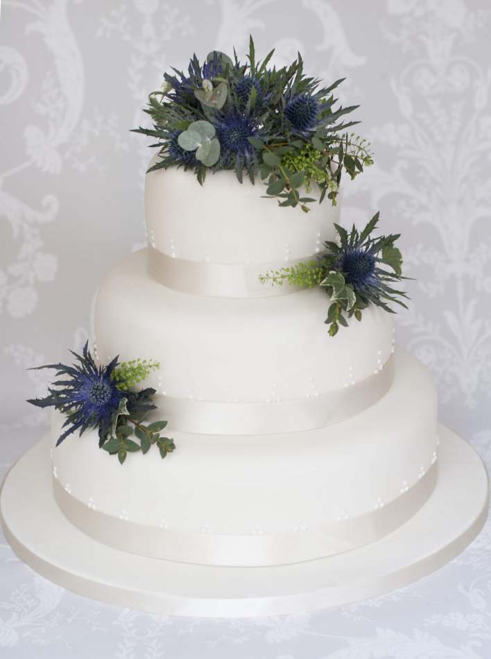 Fresh Thistles Cake Wedding Cakes
